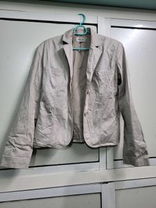 Beige Casual Blazer (Winter Wear)