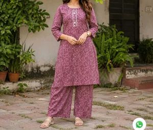 Stylish Printed Kurta and Palazzo Set ( m size)
