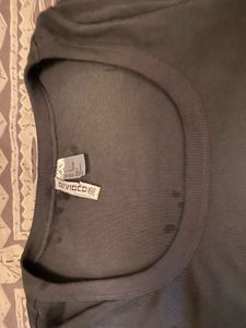 H&amp;M charcoal Crop Top