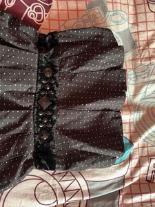 Chic Polka Dot Strapless Dress