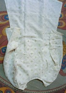 White Chiffon Georgette Top With Pant.