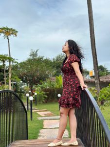 floral print elegant dress