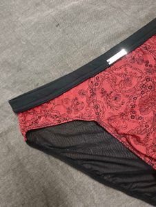 Red and Black Netted Cloth