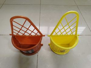 Pack Of Two Plastic Cutlery Pen Stand