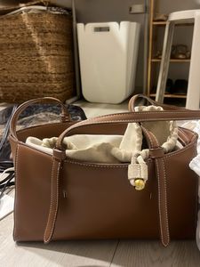 Classic Brown Leather Tote Bag