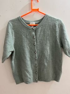 Chic Short Sleeve Knit Cardigan
