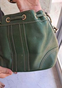 Bean pole Green Handbag &amp; Shoulder Bag