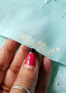 unstitched georgette full Chikankari suit piece