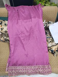 Elegant Purple Embroidered Suit Set