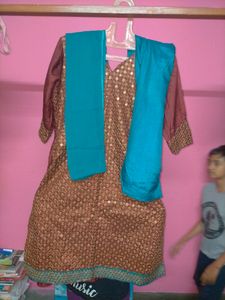 Chocolate Brown Colour Kurta Set
