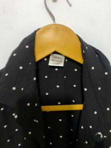 Chic Polka Dot crop shirt