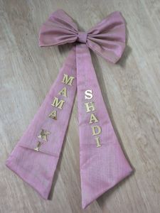 Pink Bow with "Mamaki Shadi"