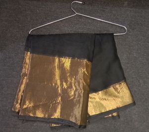 Black Golden Combination Saree....