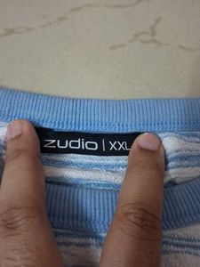 Striped Blue &amp; White T-Shirt