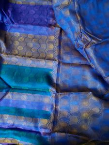 Vibrant Striped Silk Saree