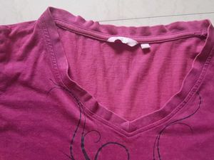 Stylish Purple Graphic T-Shirt