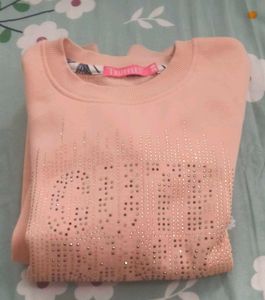 Cute Pink Sweater Size-36