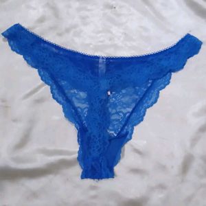 Lace Thong Panty - Royal Blue