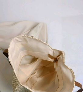 Handwoven Straw Tote Bag
