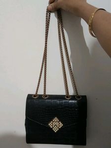 Chic Black Shoulder Bag