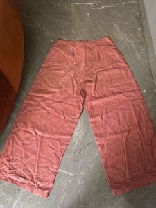 Wide Leg linen Crop Pants