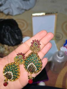 VINTAGE HANDMADE ANTIQUE earrings