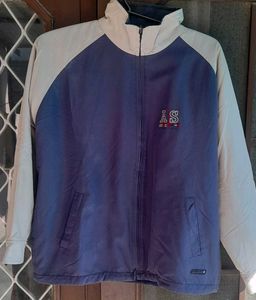 Retro Colorblock Zip-Up Jacket