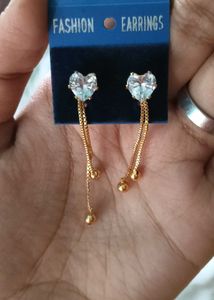 Pearl &amp; Heart Dangle Earrings Set