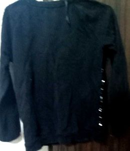 Sparkly Sequin Black Long Sleeve Top