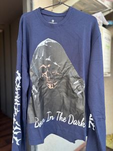 Dark Gothic Skull Boxy fizt waffle Tee!!
