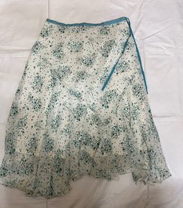 Flowy Skirt with Polka Dot Print