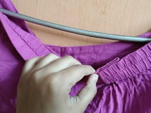 Beautiful Purple Kurta with Embellishments