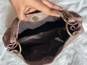 Chic Ruched Leather Shoulder Bag