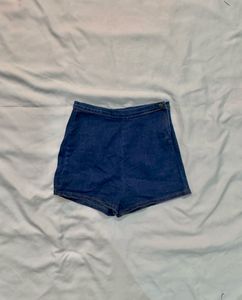 Denim High-Waisted Shorts