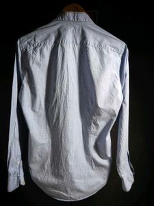 Zara Men's Light Blue Button-Up Shirt