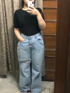High Waist Wide Leg Jeans