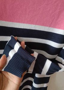 Cute Striped Pullover Sweater
