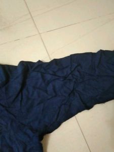 Stylish Navy Blue Embroidered Kurta