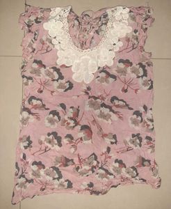 🌸 Handcrafted Floral Romance | Blush Pink Top