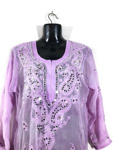 Purple Emboridered Kurta(Women’s)