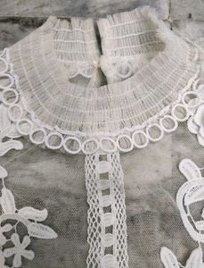Lace Floral Sheer Blouse