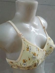 Floral Print Comfort Bra - Size 34B