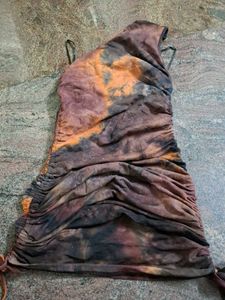 Trendy Tie-Dye Mini Dress