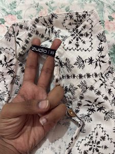 Boho Print Button-Up Dress
