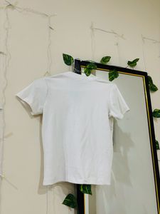 Women White Crop Top