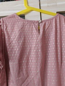 Dust Pink Printed Kurta