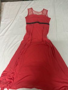 Elegant Pink Maxi Dress