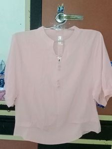 Peach Colour Long Sleeve Top With Tag