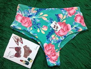 Floral Print 🎁 🆕 High Waisted Bikini Bottom