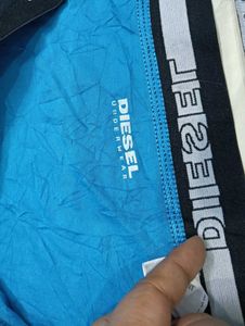 Diesel Blue Barcode Boxer Briefs 🤎